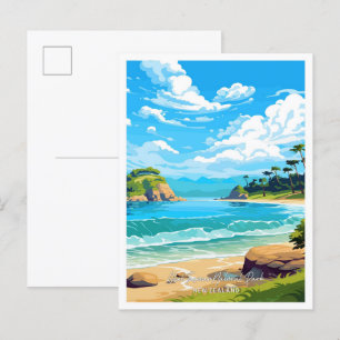 illustration av Abel Tasman National Park Travel Vykort