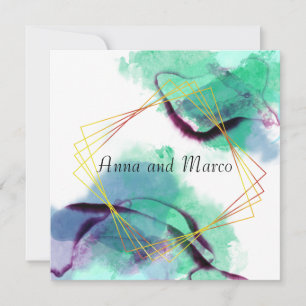 illustration av abstrakt Alkohol bläck, inbjudan