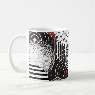 Illustration av Abstrakt för grafisk Vintage, Insl Kaffemugg