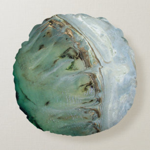 illustration av abstrakten silver och guld rund kudde