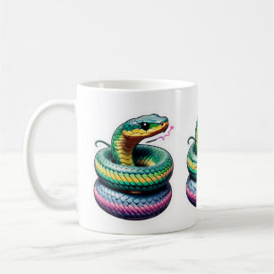 Illustration av akut orm kaffemugg