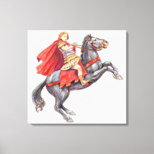 Illustration av Alexander underbaren Canvastryck