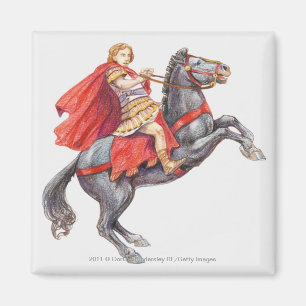 Illustration av Alexander underbaren Magnet