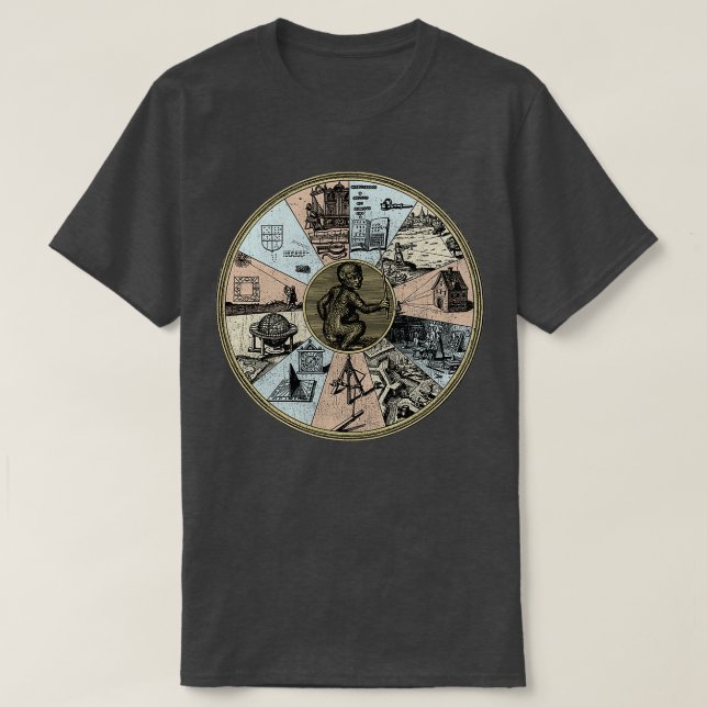 Illustration av alkemi5 t shirt (Design framsida)