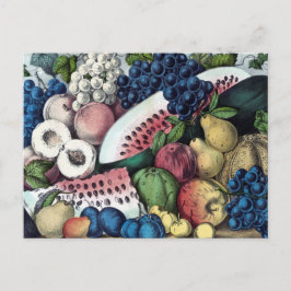 Illustration av amerikansk Fruit Vintage Vykort