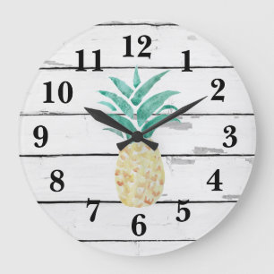 Illustration av ananas - dekorfärg, rosa skift stor klocka