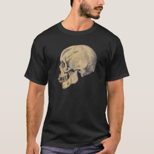 Illustration av anatomi vintage Skull T Shirt