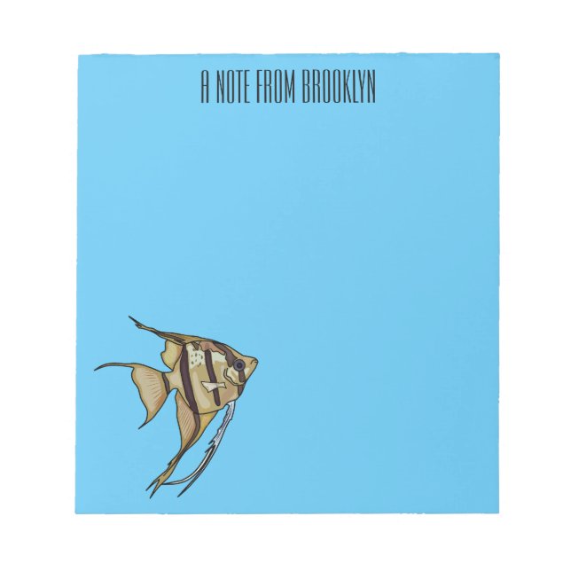 illustration av Angelfish-tecknad Anteckningsblock (Framsida)