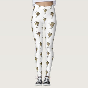 illustration av Angelfish-tecknad Leggings