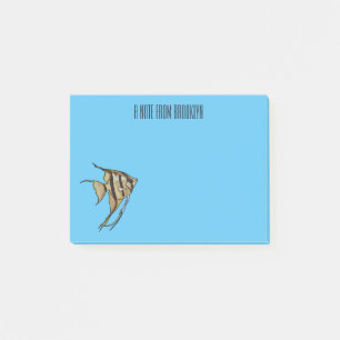 illustration av Angelfish-tecknad Post-it Block