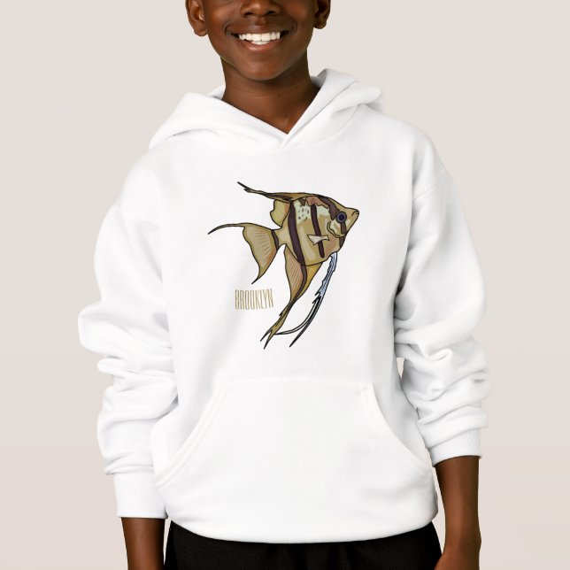 illustration av Angelfish-tecknad T Shirt (Framsida)