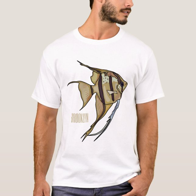 illustration av Angelfish-tecknad T Shirt (Framsida)