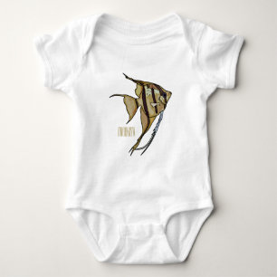 illustration av Angelfish-tecknad T Shirt