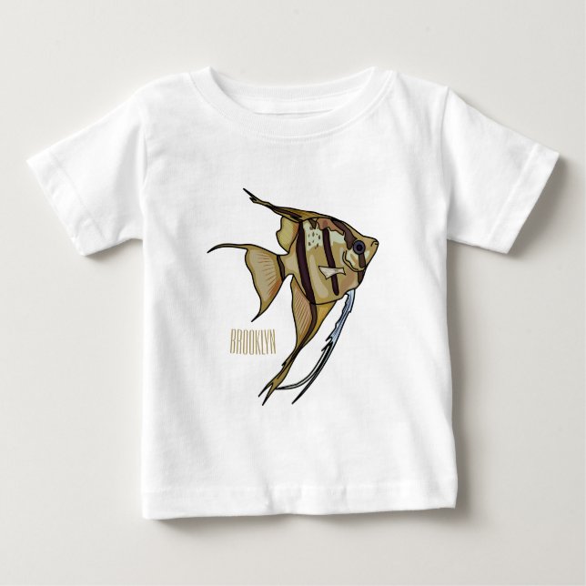 illustration av Angelfish-tecknad T Shirt (Framsida)