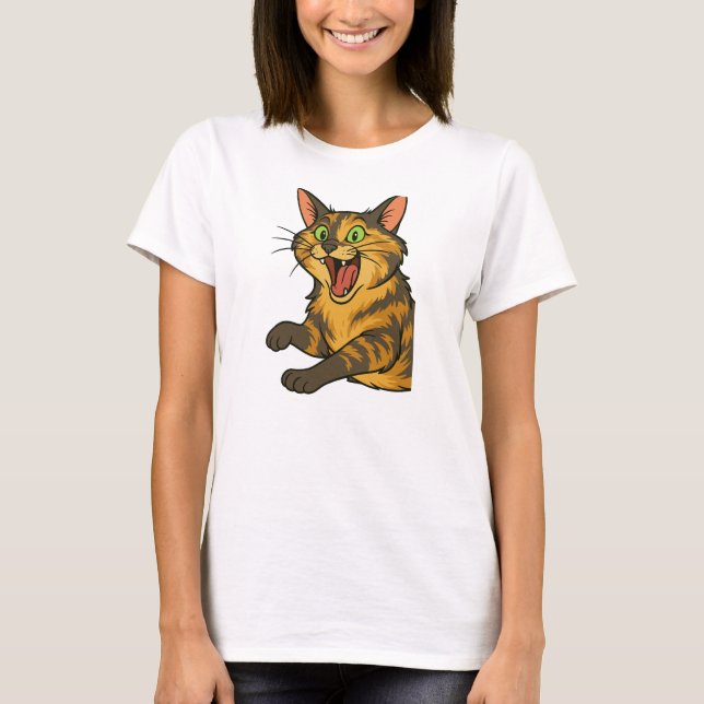 Illustration av Arg för Tecknad T Shirt (Framsida)