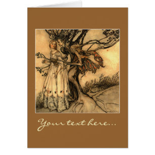 Illustration av Arthur Rackham Hälsningskort