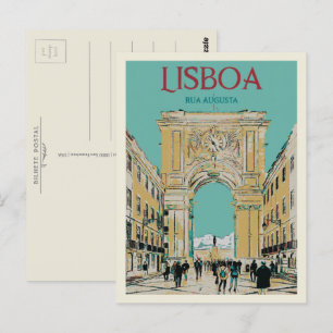 Illustration av Augusta Street Arch Vykort