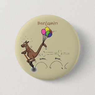 illustration av australisk tecknad humor kangaroo knapp