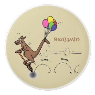 illustration av australisk tecknad humor kangaroo knopp