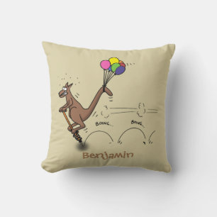 illustration av australisk tecknad humor kangaroo kudde