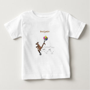 illustration av australisk tecknad humor kangaroo t shirt