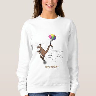 illustration av australisk tecknad humor kangaroo t shirt