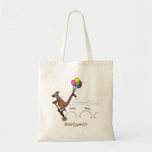 illustration av australisk tecknad humor kangaroo tygkasse