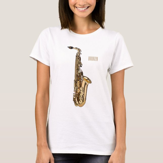 illustration av axofontecknaden t shirt (Framsida)