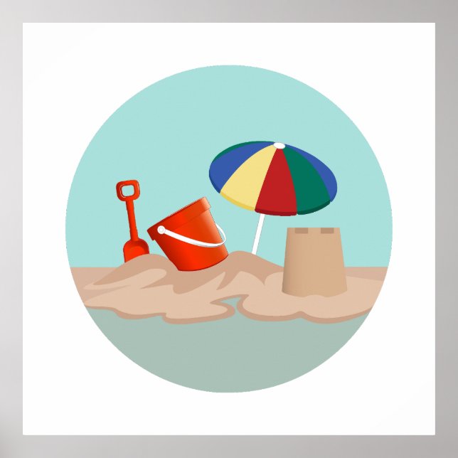 Illustration av bågscen för hakar och spade cirkel poster (Framsidan)