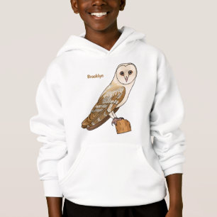 Illustration av barnuggla i tecknad stil  t shirt
