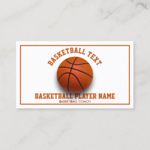 Illustration av baskettränare för lag och lektione visitkort