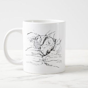 Illustration av Beagle-älskare Jumbo Mugg