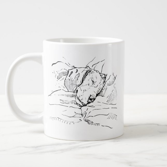 Illustration av Beagle-älskare  Jumbo Mugg (Vänster)