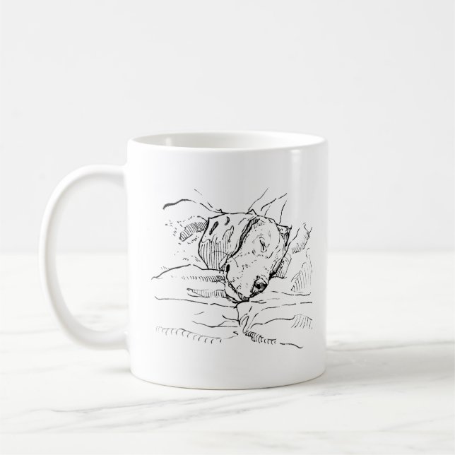 Illustration av Beagle-älskare  Kaffemugg (Vänster)
