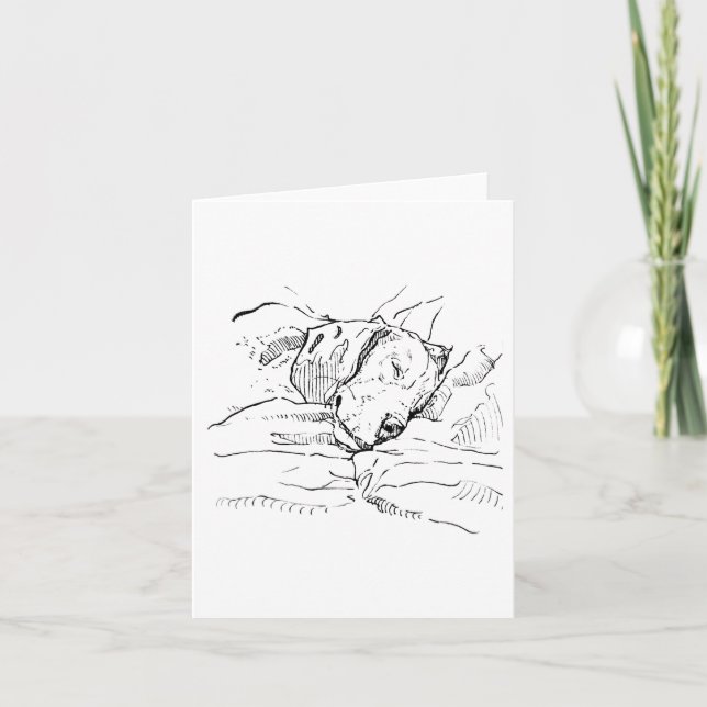 Illustration av Beagle-älskare Kort (Framsida)