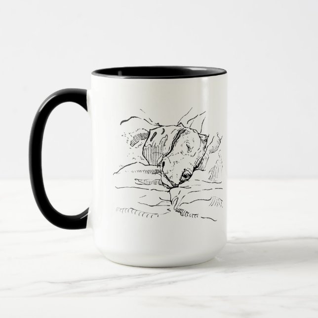 Illustration av Beagle-älskare  Mugg (Vänster)