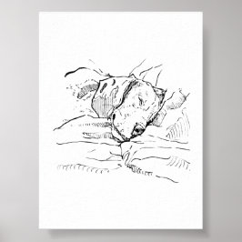 Illustration av Beagle-älskare Poster