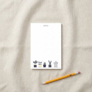 Illustration av bevattningsanläggning med minimali post-it block