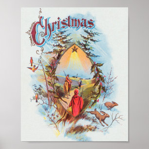 Illustration av Bibliska Magi-Helgdag Poster