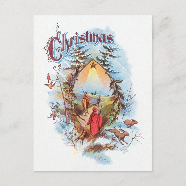 Illustration av bibliska magi vykort (Framsida)