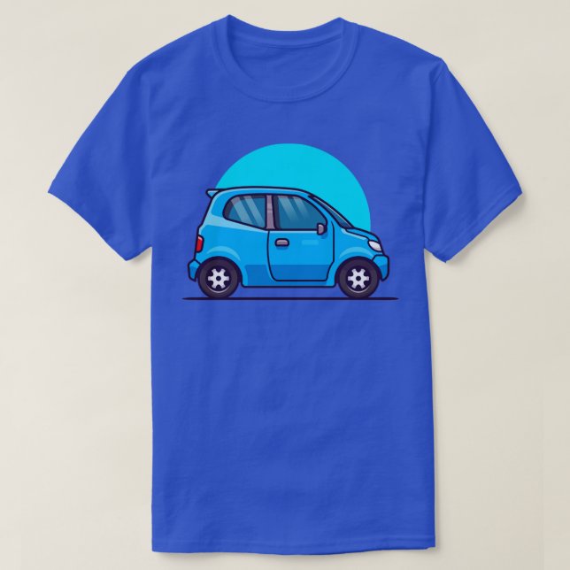Illustration av bilars Tecknad2 T Shirt (Design framsida)