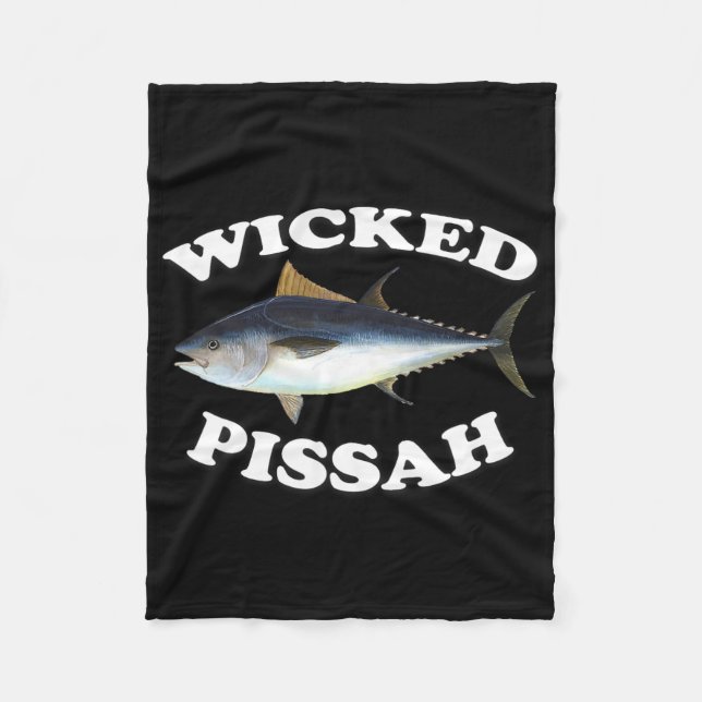 Illustration av blåfenad tonfisk med Wicked Pissah Fleecefilt (Framsidan)