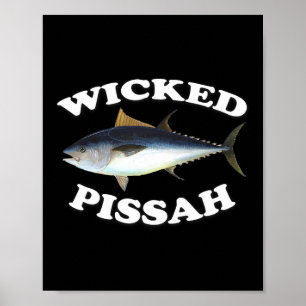 Illustration av blåfenad tonfisk med Wicked Pissah Poster