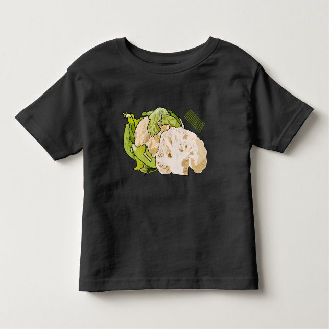 illustration av blomkålens tecknad t shirt (Framsida)