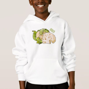illustration av blomkålens tecknad t shirt