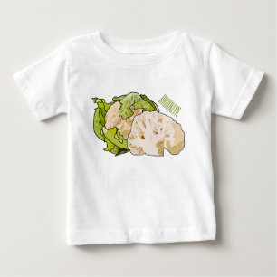 illustration av blomkålens tecknad t shirt