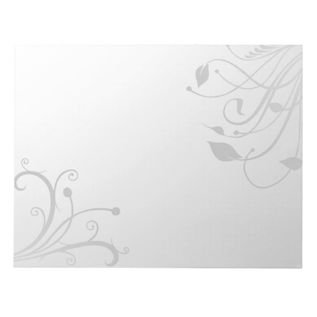 Illustration av Blommigtar för elegant - Antecknin Anteckningsblock (Framsida)