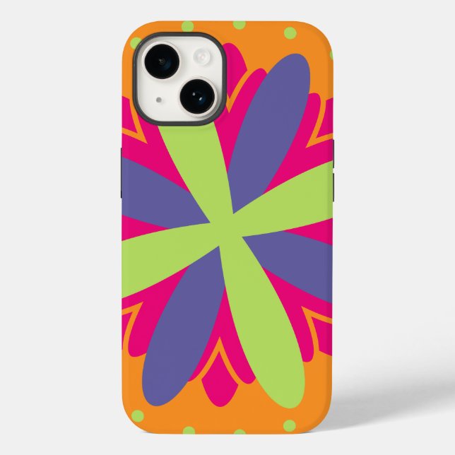 illustration av blommigtar för orange (Baksida)