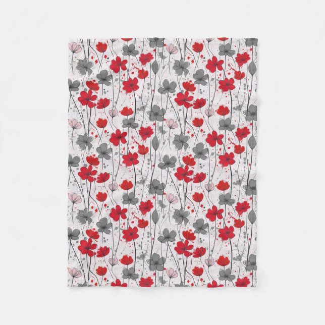 illustration av blommigten, jokerblommor av abstra fleecefilt (Framsidan)