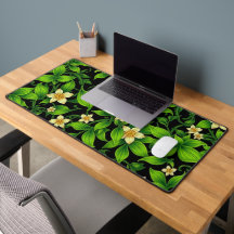 Illustration av Blommönstret Lush Grönt